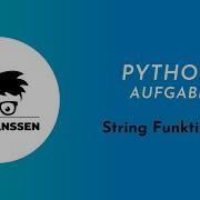 Python Aufgabe String Funktionen
