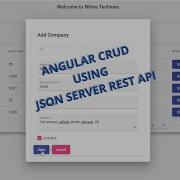 Angular Crud Using JSON Server Rest API With Reactive Forms Material UI Design Angular 14
