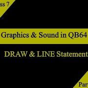 Draw Line Statement QBasic Class 7 CBSE Computer Application