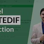 Excel DATEDIF Function Between Two Dates