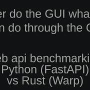 Web Api Benchmarking Python FastAPI Vs Rust Warp