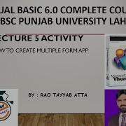 Visual Basic ACTIVITY 5 How To Create An Application Software In VB6 Having Multiple Forms RTA