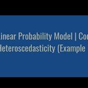 8 10 Linear Probability Model Correcting For Heteroscedasticity Example In R