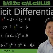 Implicit Differentiation Basic Calculus