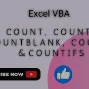 Count Counta Countblank Countif Countifs In Excel VBA Upskills With Mohsin