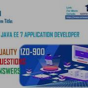 1Z0 900 Java EE 7 Application Developer By Certs Warrior