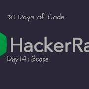 Day 14 Scope