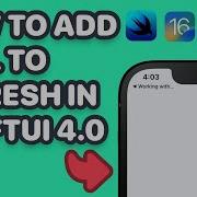 Using Refreshable With Scrollviews In SwiftUI4 0 Adding Backward Capability In SwiftUI
