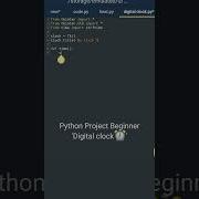 Digital Clock In Python Tkinter Python Beginner Project Python Shorts Project Coding