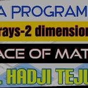 Java Tutorial Series Array Part 10 Two Dimension TRACE MATRIX