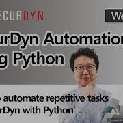Webinar RecurDyn Automation Using Python