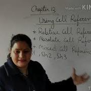 Class 9th Chapter 13 Using Cell References