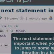 Ruby Tutorial Use Of Next Statement In Ruby