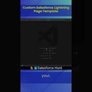 Custom Salesforce Lightning Page Template SalesforceHunt Shorts Winter24 Spring24
