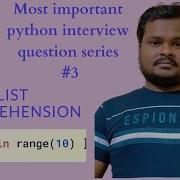 List Comprehension Python Python Tutorial Python Interview Questions Python Interview