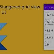 Flutter Staggered Grid View Sample UI
