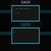 Junior Vs Senior Coder Html Css Javascript Developer Coding Programming Webdesign Shorts