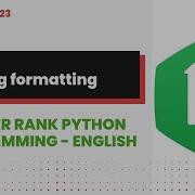 23 String Formatting HackerRank Python In English NDVA Education Python Programming