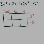 Multiplying Polynomials Table Method
