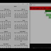 Calender Generator In Python With Source Code Source Code Projects