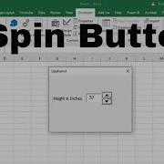 How To Use The Spin Button On UserForms In Excel