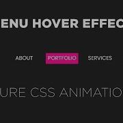 Pure CSS Menu Hover Animation CSS Navbar Animation