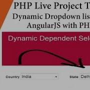 Dynamic Dropdown List Using AngularJS With PHP Country State Example Best Example