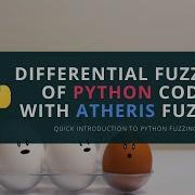 Differential Fuzzing To Find Logic BUGS Using Google Atheris Fuzzer Python Security 3