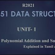 POLYNOMIAL ADDITION SUBTRACTION Explained In Tamil And English
