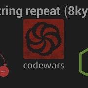 Codewars String Repeat 8 Kyu TDD In JavaScript