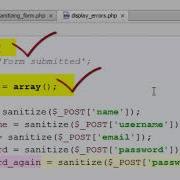 PHP Day 7 Display Errors To Registering Users