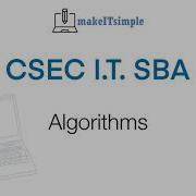 CSEC SBA Algorithms