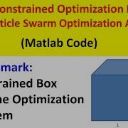 Solving Constrained Optimization Problems Using Particle Swarm Optimization Algorithm Matlab Code
