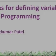 Variable Naming Rules In C Programming