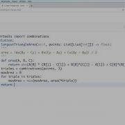 Leetcode 812 Largest Triangle Area