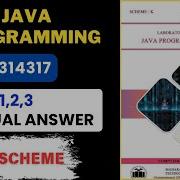 Java Programming JPR Manual Answer K Scheme Msbte 4th Semester 314317