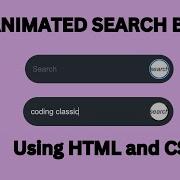 How To Create Animated Search Bar Using HTML And CSS