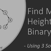 Binary Tree 49 Find Min Height Of Binary Tree