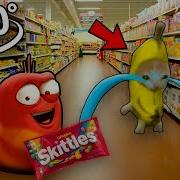 WOW 360 VR Video SKITTLES MEME Oi Oi Oi Red Larva And Banana Cat Crying