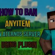 How To Ban Anyitem In Minecraft Aternos Server Using Banitem Plugin