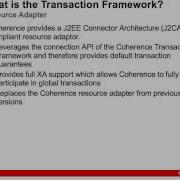Coherence Transaction Framework