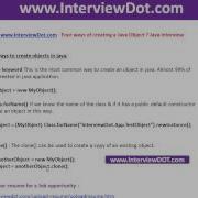 How To Create A Java Object Java Interview Question And Answers Interviewdot
