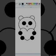 How To Draw In Ms Paint Paint In Computer Panda Drawings