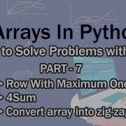 Arrays In Python Learn To Solve Problems With Arrays Part 7