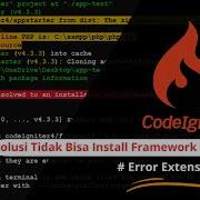 Solusi Tidak Bisa Install Framework CodeIgniter4 Error Exstension Intl Zip