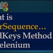 Different Ways Of Entering Character Sequence Using SendKeys Method In Selenium WebDriver