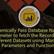 Dynamically Pass Database Name As Parameter To Fetch The Records From Different Databases