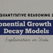 Exponential Growth And Decay Models