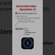 16 Java Interview Question What Is The Default Value Of Int Array Output Explained