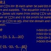Domain And Range Word Problems